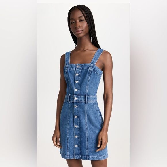 PAIGE Maddy Denim Dress in Delia - Picture 8 of 14